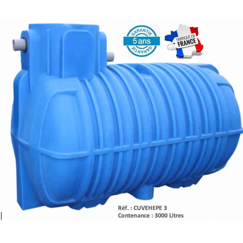 Cuves récupération eau de pluie pré-équipée en PEHD de 3000 à 10 000 ...