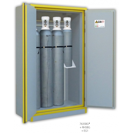 ARMOIRE 2 PORTES - ANTI FEU 30 MINUTES - EN 14470-2 pour bouteilles de gaz