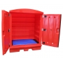 CONTENEUR DE RETENTION EN PE ROUGE 280 LITRES