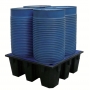 BAC DE RETENTION 450 LITRES EN PE POUR 4 FUTS DE 220 LITRES