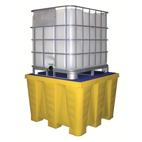 BAC DE RETENTION 1200 LITRES EN PE POUR IBC