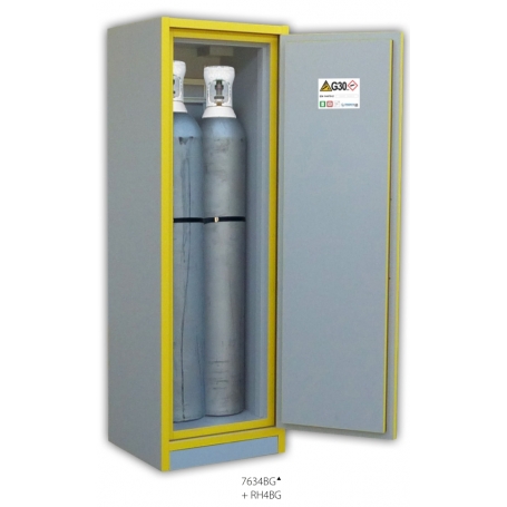 ARMOIRE 1 PORTE - ANTI FEU 30 MINUTES - EN 14470-2 pour bouteilles de gaz