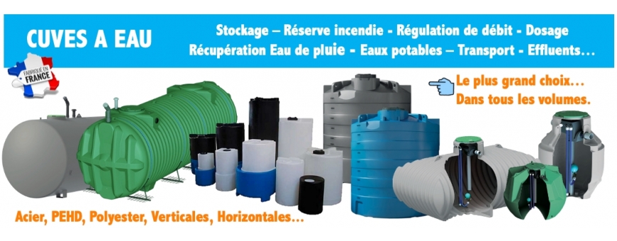 Cuves, citernes et réservoirs d’eau de pluie - Ingeshop